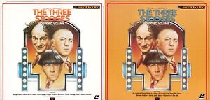 The Three Stooges Videodisc volumes 1 and 2 Laserdisc RCA