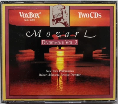 MOZART DIVERTIMENTI VOL 2 ROBERT JOHNSON [LIKE NEW CD] 2 DISC SET VOXBOX - Image 1 of 4