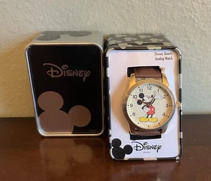 Unisex Adult Disney MICKEY MOUSE Watch Leather MCK837 RARE Collectible - Picture 1 of 5