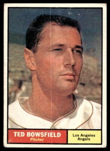 1961 Topps #216 Ted Bowsfield Los Angeles Angels VG-VGEX Crease - Picture 1 of 2