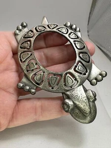 Turtle Vintage Silver Brooch Pin M-4731 - Picture 1 of 3