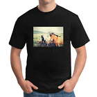 Mens T Shirt Funny Horse Rodeo Western Hold Em, Horse Lover Gift Tee Black