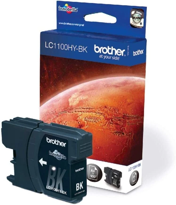 Brother LC1100BK cartouche d'encre authentique noir (TVA incluse) - Photo 1/1