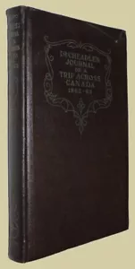 Cheadle's Journal of Trip Across Canada 1862-1863. 1931. - Imagen 1 de 3