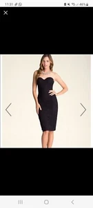 Bebe Corset Lace Bustier Black Midi Dress Size 4 - Picture 1 of 12