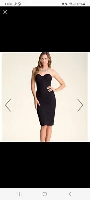 Vestido Bebe Corsé Encaje Bustier Negro Midi Talla 4 Foto 1 de 4