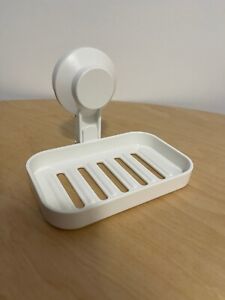 Ikea TISKEN Soap Dish With Suction Cup, White