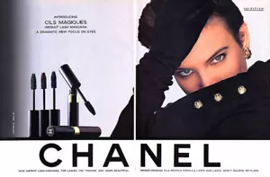 1991 Chanel makeup mascara lash vintage 1-page MAGAZINE AD - Picture 1 of 1