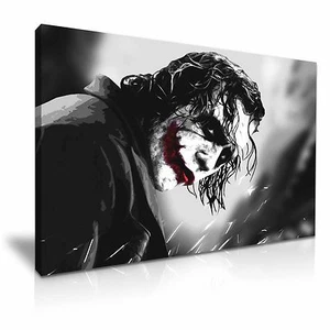 Impresión de imagen de arte de pared de lona Joker ~ 9 tamaños - Imagen 1 de 7