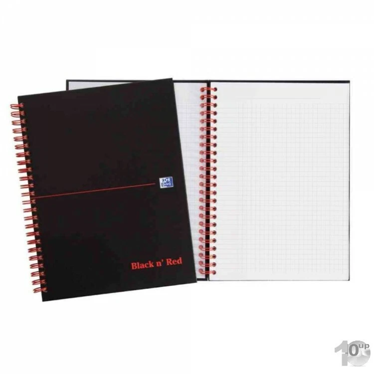 Oxford Collegeblock Notizblock DIN A5 kariert Black n' Red - Bild 1 von 1