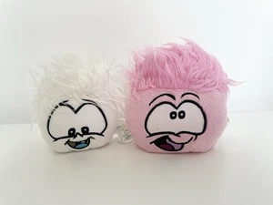 Disney Club Penguin White And Pink Puffle Plush Soft Toys - Picture 1 of 6