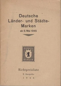 Deutsche Länder- und Städte-Marken ab 8. Mai 1945. Richtpreisliste. 2. Ausgabe H - Picture 1 of 1