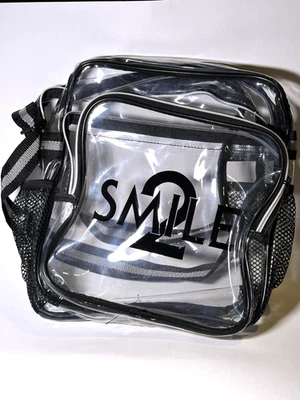 SMILE 2 MOVIE PROMO Clear Transparent Backpack See Through Book Bag PVC CONCERT - Image 1 of 4
