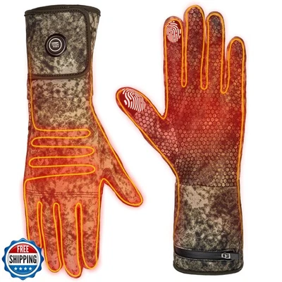 KEMIMOTO Heated Camo Gloves, Thin Flexible Bow Gloves for Men Women, Touchscr - Image 1 of 4