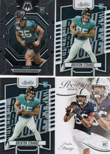 Lot of (4) Rookie RC Brenton Strange Football Cards - Bild 1 von 2