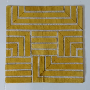 Williams Sonoma Briar Cut Suede Pillow Cover 20" Gold Floor Model NWT - Picture 1 of 7