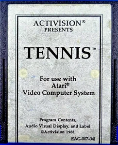 ATARI VCS 2600 -- TENNIS (ACTIVISION) - Picture 1 of 2