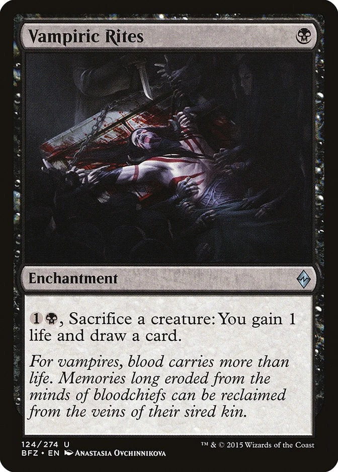 Vampiric Rites [Battle for Zendikar] (BFZ 124) Near Mint - Image 1 of 1