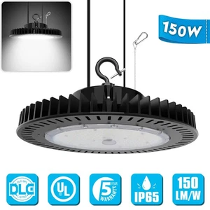 LED High Bay Lights UL DLC Listed 150W Gym Warehouse Factory Lighting Fixture - Picture 1 of 13