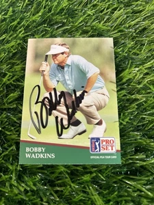 BOBBY WADKINS Signed 1991 PRO SET Golf Card #134 Autographed AUTO - Picture 1 of 2