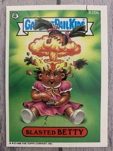 Tarjeta Betty GPK Garbage Pail Kids 15th Series Blasted 620b ¡Error de pestañas! - Imagen 1 de 3