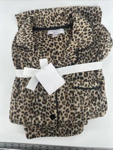 CAROLE HOCHMAN HEAVENLY SOFT Leopard Langarm Knopf 2 Stück Nachtwäsche PM - Bild 1 von 4