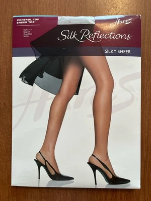 Silk Reflections - Control Top - Puntera transparente - Gris Niebla - Talla EF Foto 1 de 4