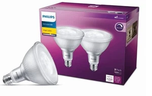 Philips LED 120-Watt PAR38 In/Outdoor Flood Light Bulb, Bright White, Dimmable, - Picture 1 of 3