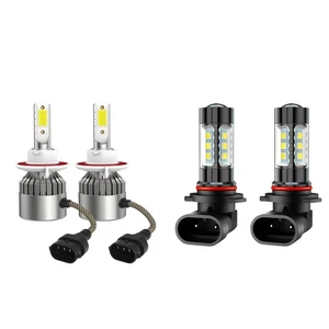 4 Bulbs Cambo kit Cool white LED Headlight Hi/Lo + Fog Light For 2014 Ford F-250 - Picture 1 of 10