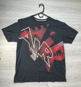 Nike Air Max 95 Mens T-Shirt L Black Red Sportswear Swoosh Large Shirt Logo - Picture 1 of 7