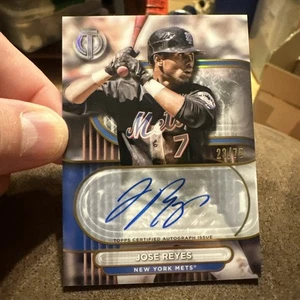 JOSE REYES 2024 Topps Tribute Jose Reyes Gold Auto Jose Reyes /75 Mets - Picture 1 of 6