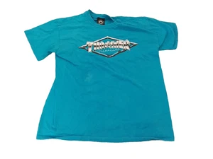 THRASHER GIRLS TIEL BLUE T-SHIRT SIZE LARGE BY GILDEN ACTIVEWEAR - Picture 1 of 7