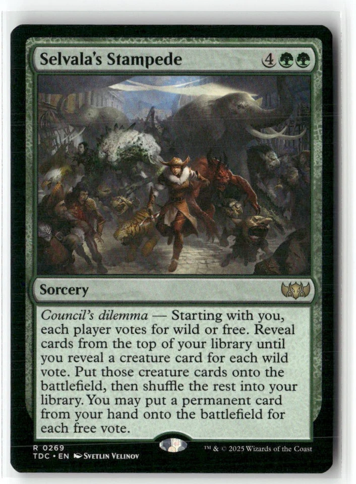 Selvala's Stampede Commander: Tarkir: Dragonstorm Regular - Image 1 of 1