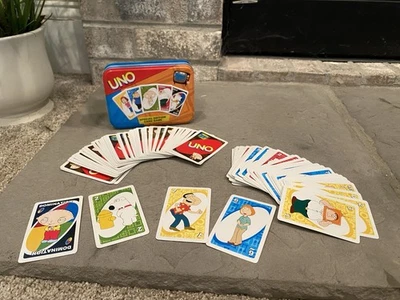 UNO Family Guy Card Game Collectible Tin Special Edition 2004 Sababa Toys - Image 1 of 4