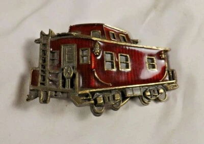 Gran Hebilla de Cinturón American Chicago Tren de Ferrocarril Caboose 1979 EDICIÓN LIMITADA Foto 1 de 2