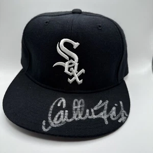 Carlton Fisk HOF  Chicago White Sox Hat AUTO - JSA COA - Picture 1 of 4