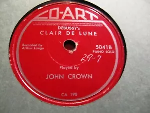JOHN CROWN PIANO teacher of Michael Tilson Thomas CHOPIN Polonaise CO-ART 5041 . - Picture 1 of 2