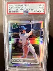 2020 Panini Optic BOBBY WITT HOLO Rookie Rated RC SILVER PRIZM PSA 9 - Picture 1 of 2