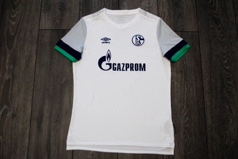 SIZE YOUNG XL FC SCHALKE 04 GERMANY JERSEY AWAY 2019/20 UMBRO SHIRT WHITE TRIKOT Cover