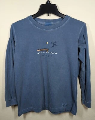 Camisa manga larga Life Is Good Youth Boys talla L. Usada en Excelente Condición Foto 1 de 4