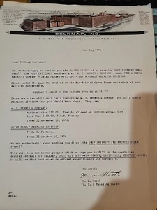 Vintage BELKNAP Inc Louisville Kentucky Letterhead, Letter to Dealers - Picture 1 of 4