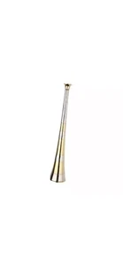 Fox Hunting horn Brass Hunting Horn Made Of Brass & White copper. - Foto 1 di 3