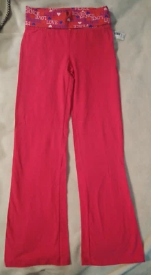 Canyon River Blues Love Peace Dance Pink Yoga Pants Girls Size L 14/16 NWT - Image 1 of 4