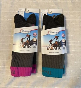 NEW Bundle of 2 THORLOS OUTDOOR FANATIC Unisex Medium Crew Socks - Picture 1 of 5