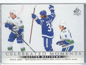 2020-21 SP Authentic #116 Auston Matthews CM - Picture 1 of 2
