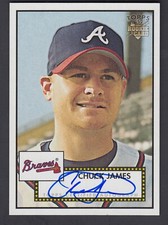 Chuck James 2006 Topps 52 Rookie On Card Autograph Braves