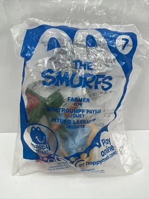McDonalds' Happy Meal Toys The Smurfs Farmer from 2011 NIP# 7 - Image 1 of 4