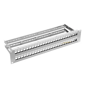 19" Patchpanel Pole rozdzielcze 48-portowe 2U do modułu Keystone Jack szary ProfiPatch - Zdjęcie 1 z 6