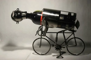 Rare Stainless Steel Bicycle Wine Holder Bottles Art Nb 544720 Made in Germany - Picture 1 of 11