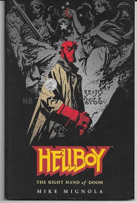 HELLBOY: The Right Hand of Doom (Apr 2000) 1st Edition Trade Paperback (3rd Ptg - Imagem 1 de 3
